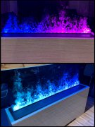 showroom 3d atomization simulation fire electronic fireplace